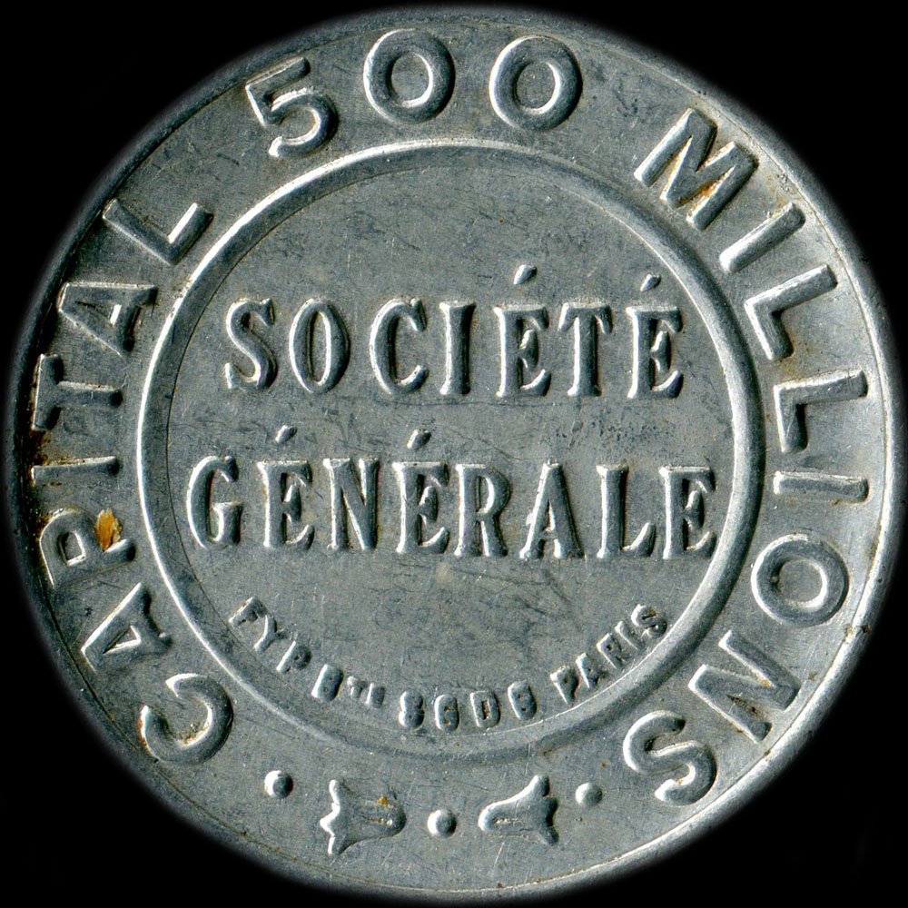 Timbre-monnaie Socit Gnrale type 1c