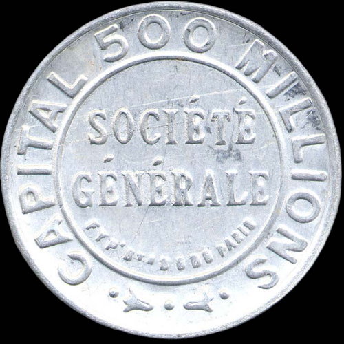 Timbre-monnaie Socit Gnrale type 2a