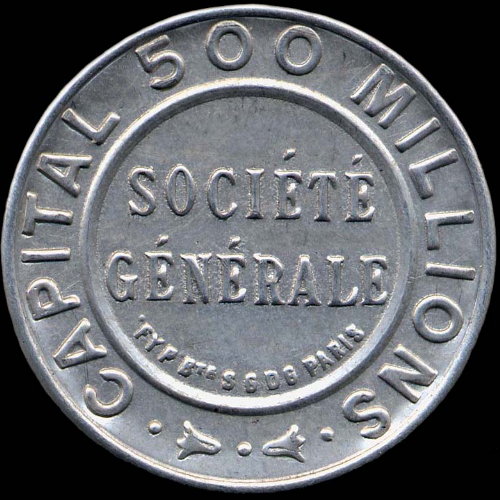Timbre-monnaie Socit Gnrale type 2c