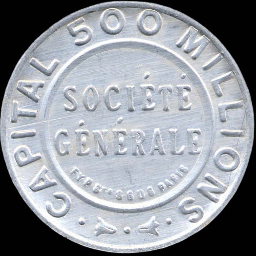 Timbre-monnaie Socit Gnrale type 1