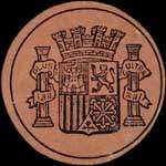 Timbre-monnaie carton 2me rpublique 1 centimo - Espagne - carton moneda - avers