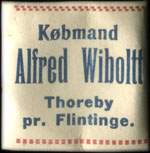 Timbre-monnaie Kbmand Alfred Wiboltt - Thoreby pr. Flintinge. - Danemark