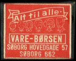 Timbre-monnaie Alt til alle - Vare-Brsen - Sborg Hovedgade 57 - Sborg 662 - Danemark