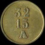 Jeton 32 15 A - 50 centimes � localiser - avers