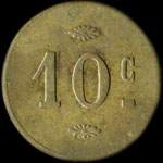 Jeton 32 15 A - 10 centimes � localiser - revers