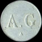 Jeton A. G 50 centimes � localiser - avers