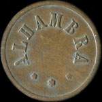 Jeton Alhambra - 25 (centimes) � localiser - avers