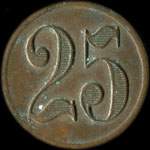Jeton Alhambra - 25 (centimes) � localiser - revers