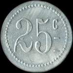 Jeton Alimentation - 25 centimes � localiser - revers