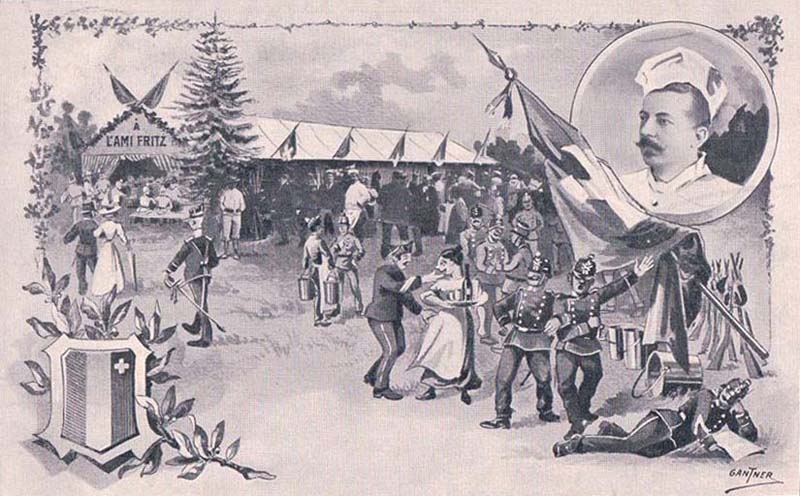 La représentation de l'Ami Fritz donnée par l'armée Suisse à Neuchâtel