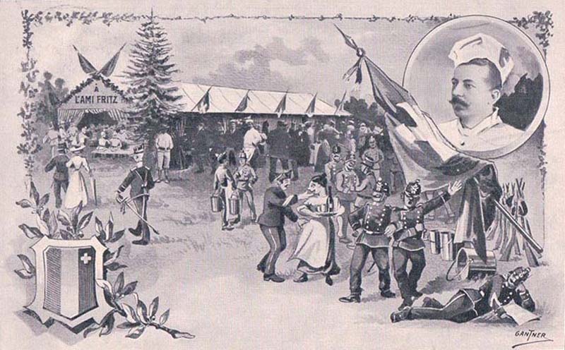 La repr�sentation de l'Ami Fritz donn�e par l'arm�e Suisse � Neuch�tel