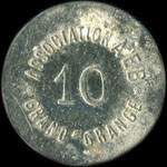 Jeton Association A.E.B - Grand'Grange - 10 (centimes) à localiser - avers