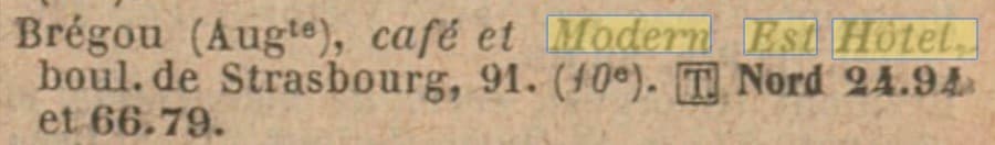 Piste qui est finalement confirm�e par le Didot-Boottin de 1921