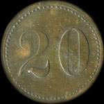 Jeton Bajazzo / 7871 - 20 (centimes) - � localiser - revers