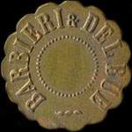 Jeton Barbieri & Delbue - 1 franc � localiser - avers