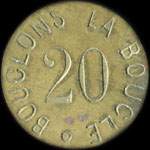 Jeton Bouclons la Boucle - 20 (centimes) � localiser - avers