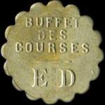 Jeton Buffet des Courses - E D - 2 francs � localiser - avers