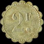 Jeton Buffet des Courses - E D - 2 francs � localiser - revers
