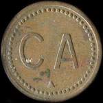 Jeton C A - 2,75 francs � localiser - avers