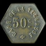Jeton Caf� de la Terrasse - 50 centimes - avers