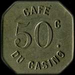 Jeton Café du Casino 50 centimes à localiser - avers