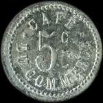 Jeton Caf� du Commerce - 5 centimes - avers
