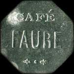 Jeton Caf� Faure - 12 &frac12; centimes - avers