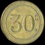 Jeton Caf� Fran�ais - 30 centimes - revers
