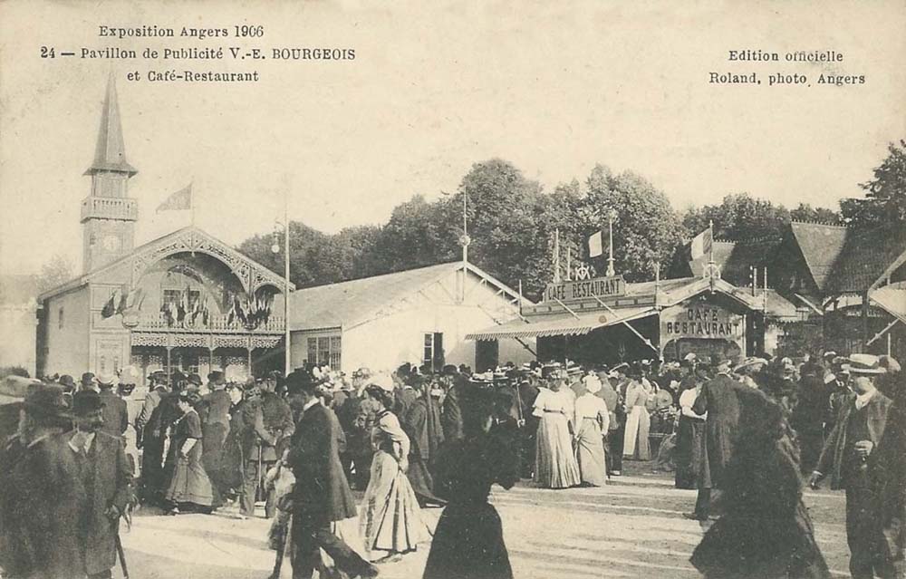 Angers - Le Caf� Restaurant de l'Exposition en 1906