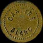 Jeton Cantine Blanc - 50 centimes � localiser - avers