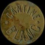 Jeton Cantine Blanc - Consigne - 1 franc � localiser - avers