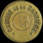 Jeton Cantine de la Carri�re - 5 (centimes) - � localiser - avers