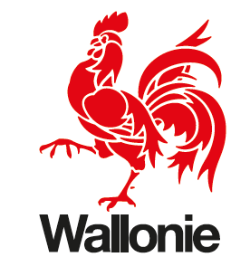 Logo de la Wallonie avec un Coq