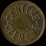 Jeton Cantine Cl�ment - 1 franc - � localiser - avers