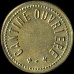 Jeton Cantine Ouvri�re - 1 franc � localiser - avers