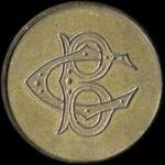 Jeton monogramme C B - 1 franc - � localiser - avers
