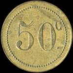 Jeton C. F - 50 centimes � localiser - revers