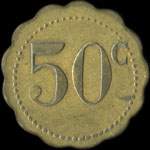 Jeton Au Chapon du Mans 50 centimes � localiser - revers