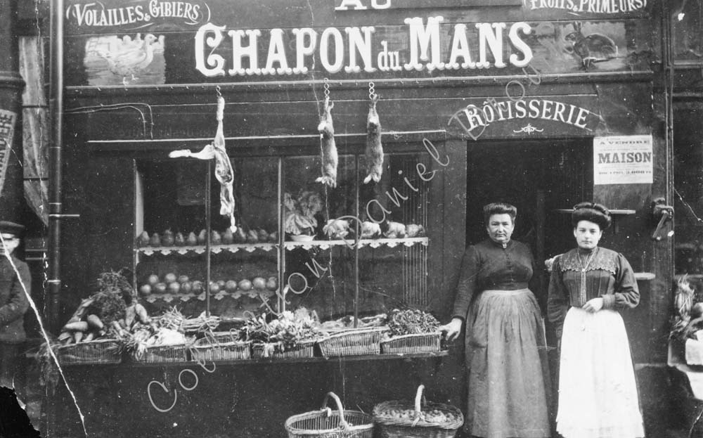 Devanture du magasin Au Chapon du Mans - 112 Rue Beauvoisine � Rouen
