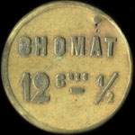 Jeton Chomat 12 &frac12; centimes - � localiser - avers
