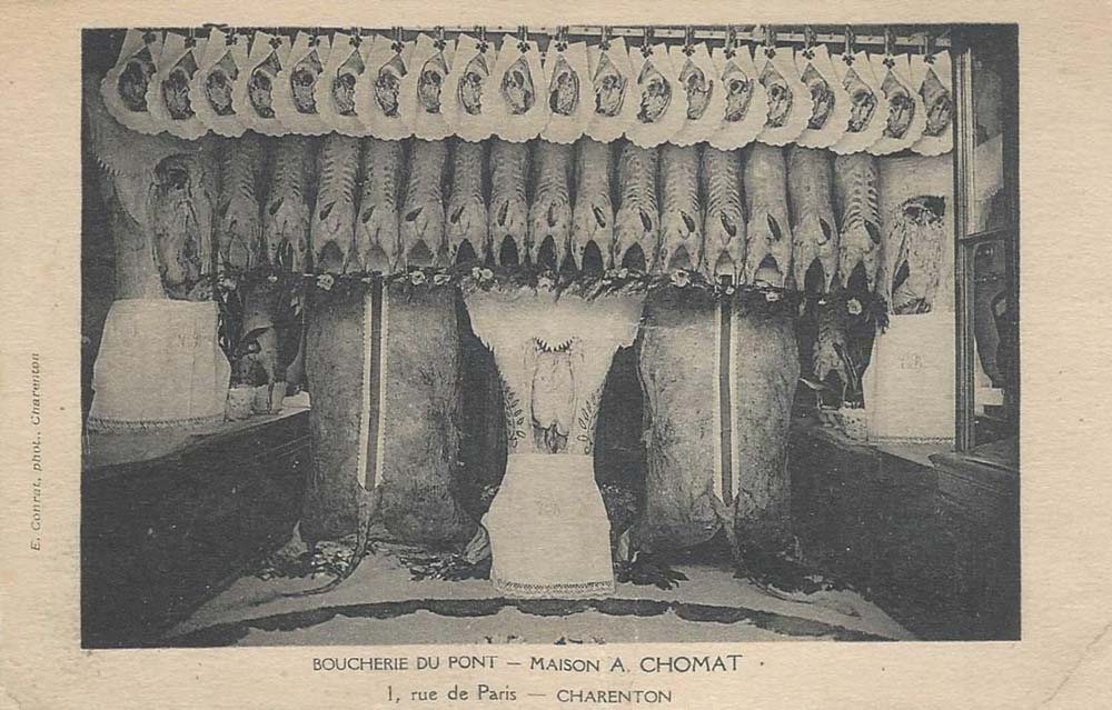 Boucherie du Pont - Maison A. Chomat au 1, Rue de Paris � Charenton-le-Pont