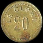 Jeton Le Clown - 20 (centimes) � localiser - avers