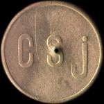 Jeton C S J - 4,50 francs � localiser - avers