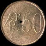 Jeton C S J - 4,50 francs � localiser - revers