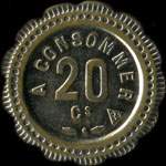 Jeton Danguy 20 centimes � localiser - revers