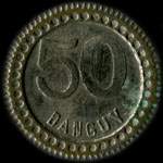 Jeton Danguy 50 centimes � localiser - revers