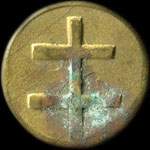Jeton avec dessin d'une Croix de Lorraine - 25 (centimes) à localiser - avers