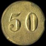 Jeton anonyme de 50 (centimes) avec une Croix de Lorraine - revers