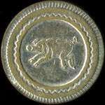 Jeton anonyme de 30 centimes avec un sanglier (type 2) - avers