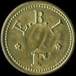 Jeton E. B. L - F - 10 centimes � localiser - avers